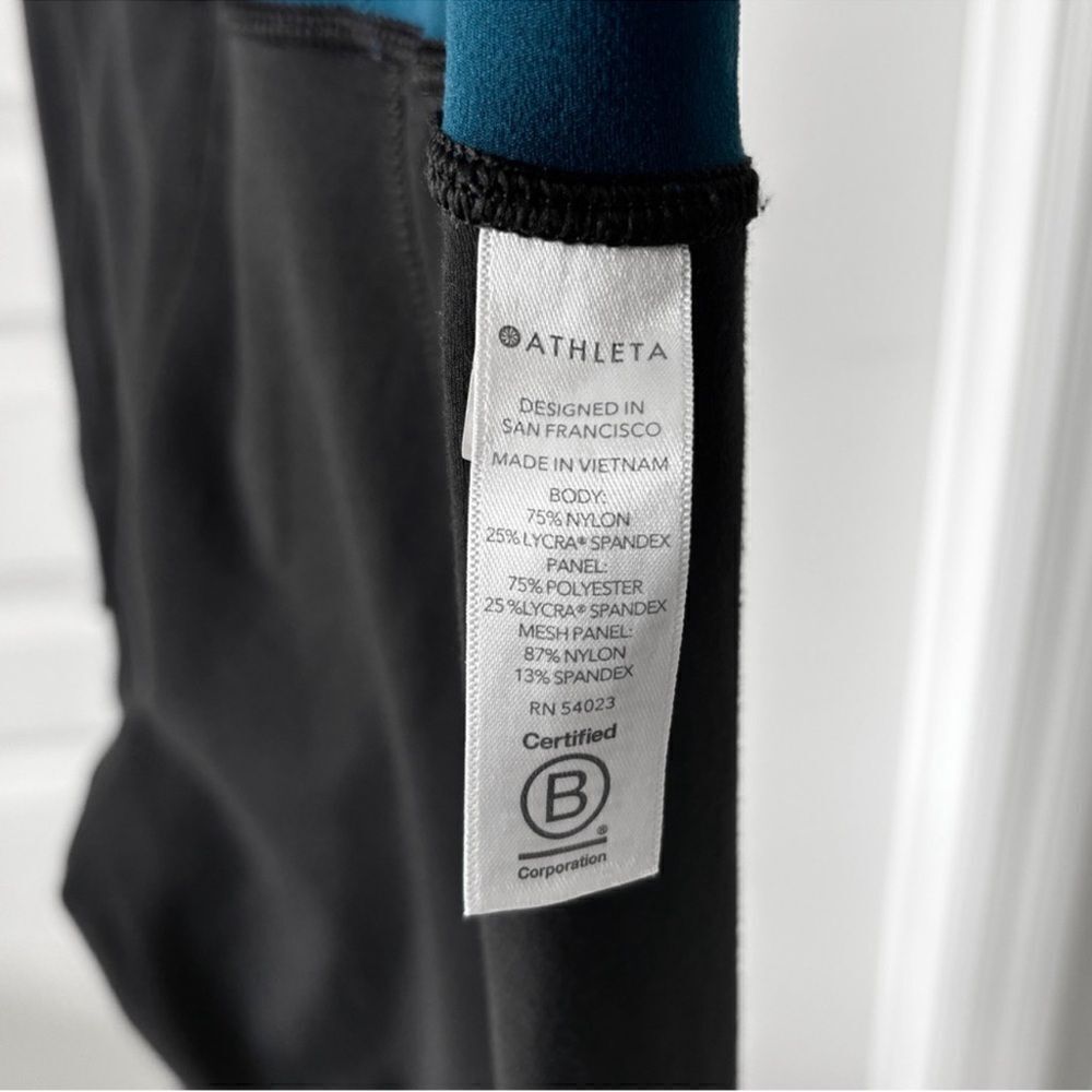 Athleta Elevation Powervita Teal 7/8 Leggings Size Small - Picture 15 of 16